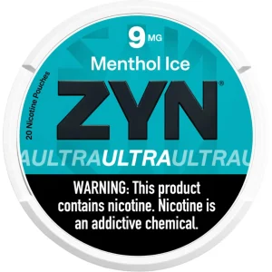 ZYN Ultra Nicotine Pouches - 1PK - Menthol Ice 9MG