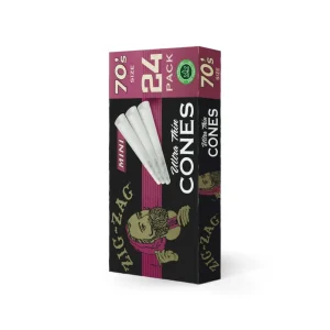 Zig Zag 70MM Cones 1PK-24CT - Ultra Thin