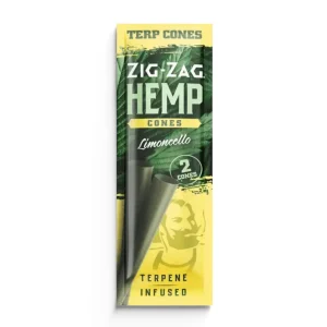 Zig Zag Terp Infused Hemp Cones 1PK-2CT - Limoncello