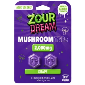Zour Dream Mushroom Tablets 2000MG - 2CT - Grape